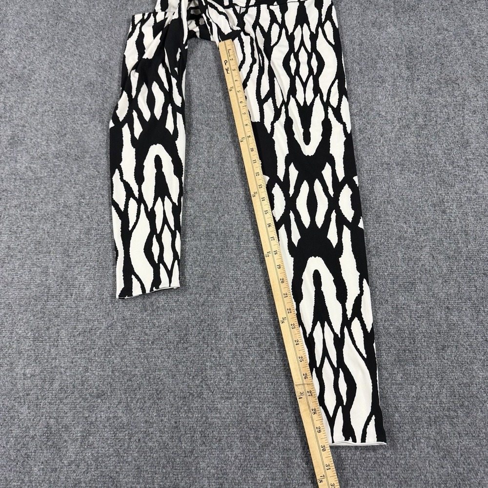 Eva Varro Pants Leggings Womens Large Black White Abstract Art Stretch USA - Picture 6 of 6